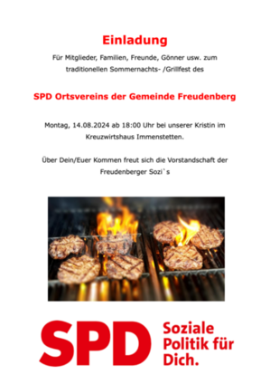 Einladung Sommerfest 2024