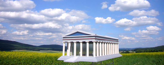 Modell der geplanten Glyptothek bei Etsdorf